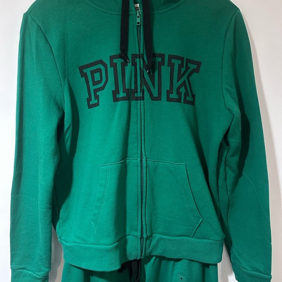 PINK Victoria's Secret Green Zip-Up - Picture 2 of 14